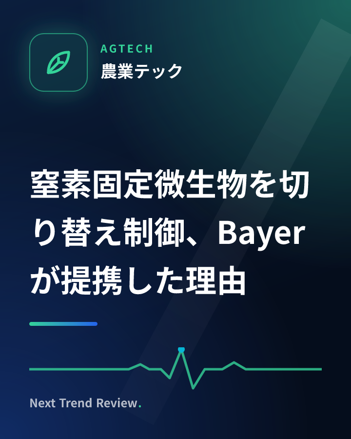 窒素固定微生物を切り替え制御、Bayerが提携した理由